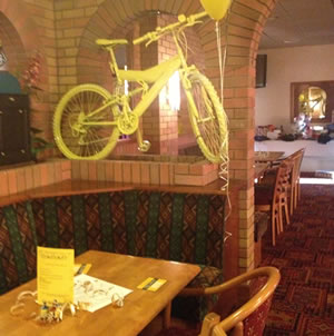 yellow bikes