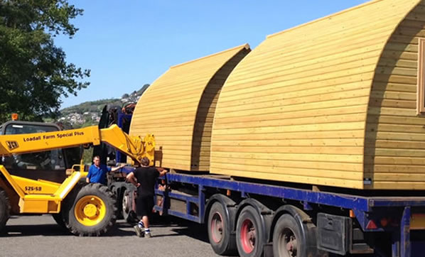 pods arriving at park