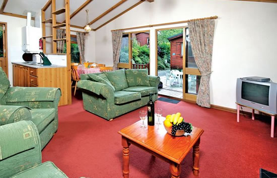 inside of luxury lodge