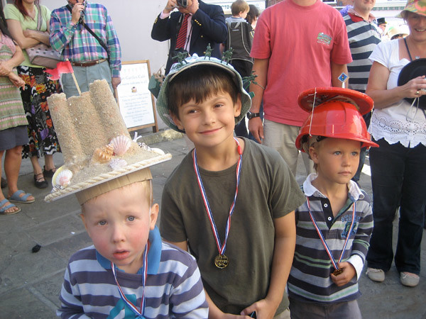 children at bridport hat festival